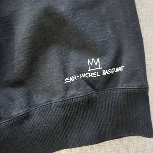 RARE Jean Michael Basquiat Bratwurst Black Hoodie Sweatshirt Vintage 1983 Small - Picture 8 of 9